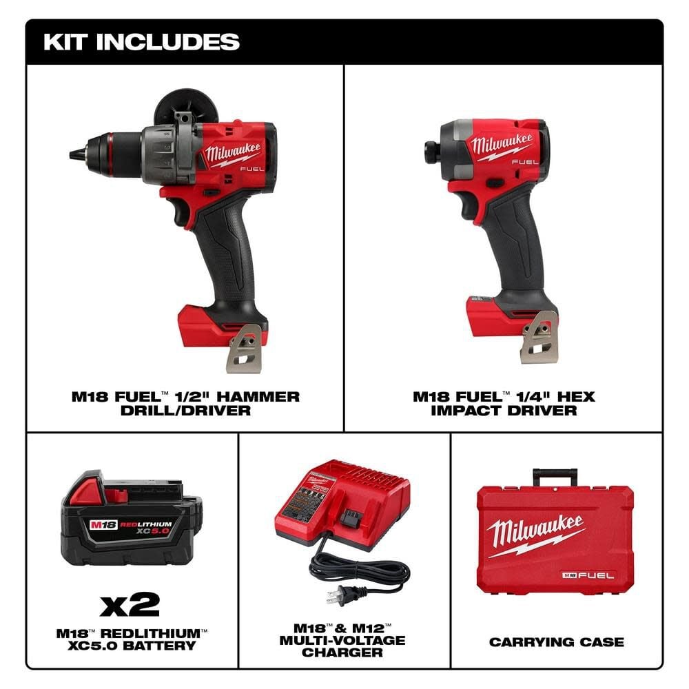Milwaukee M18 FUEL 2 Tool Combo Kit
